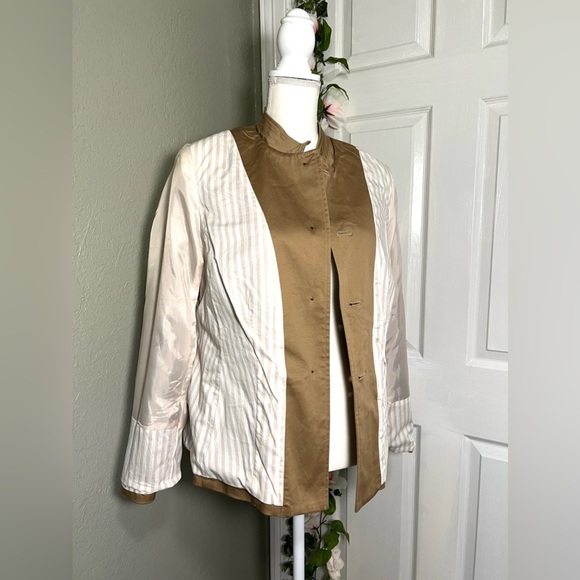 💫NWT Vintage Khaki utility - cargo style Jacket cotton jacket - Picture 8 of 12